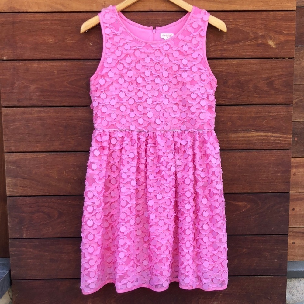 Cat & Jack Vibrant Pink Textured Dress
